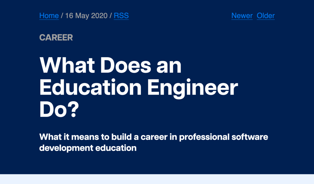 What Does an Education Engineer Do? What Does an Education Engineer Do?