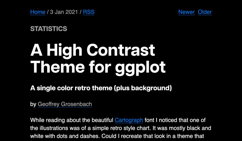 A High Contrast Theme for ggplot A High Contrast Theme for ggplot