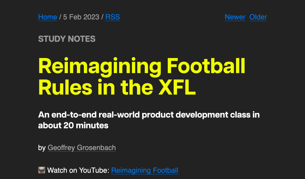 Reimagining Football Rules in the XFL Reimagining Football Rules in the XFL